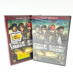Pirates of the Caribbean On‎ Stranger Tides DVD Blu-Ray Combo Pack Disney